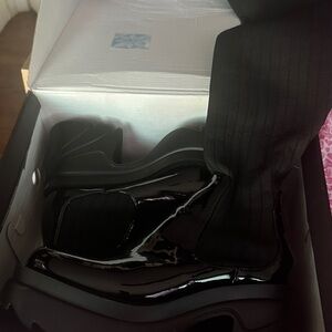 Fashion Nova Glossy Black Boots